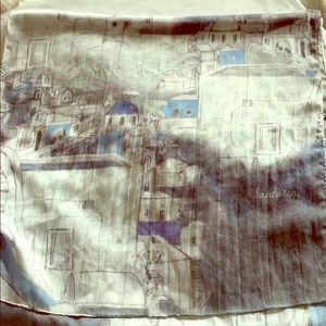 Santorini Greece scarf